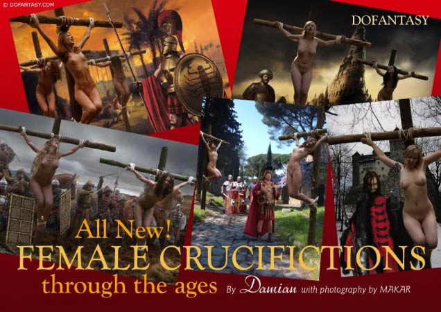 Naked Girl Crucified In Arena - FEMALE CRUCIFIXIONS - DAMIAN